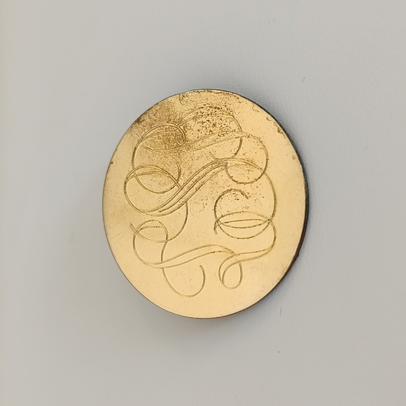 12k GF Lestage Vintage Monogram Brooch LSB - Picture 1 of 8